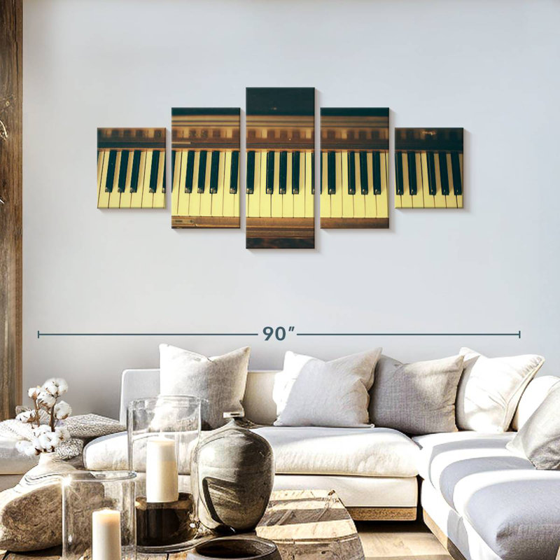 Classical Piano, 30" H x 68" W