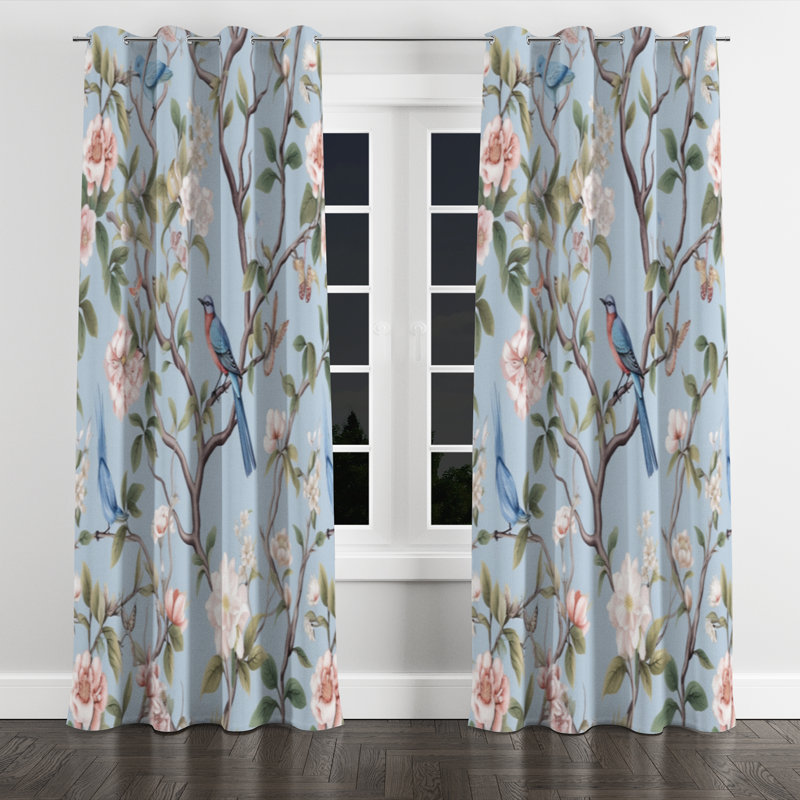 Anaria - Traditional Blackout Grommet Curtain - 1 panel, 52" W x 95" L, Silver Grommets