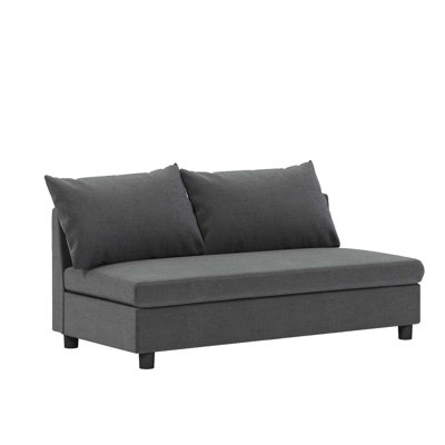 Loveseat Module For Modular Sectional Sofa,Chenille,Minimalist Style