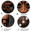 Masque africain brun et noir à motif de Kuba-1339937687