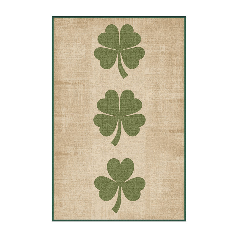 Tapis abstrait moderne et contemporain Merrionette St Patties, 7 x 9