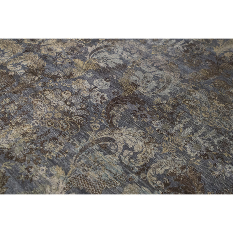 Mudra Wool Damask Area Rug