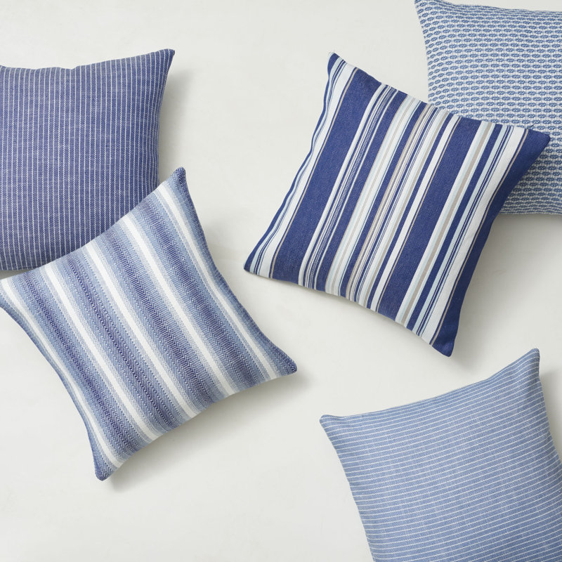 Colada Stripe Indoor/Outdoor Fabric, Blue