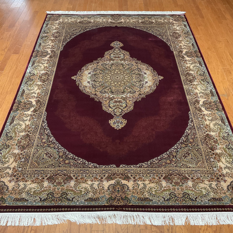 Tapis en soie Bungalow Rose Hereke