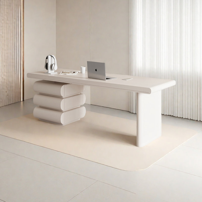 High-end designer desk, 29.52" H x 70.86" W x 27.55" D