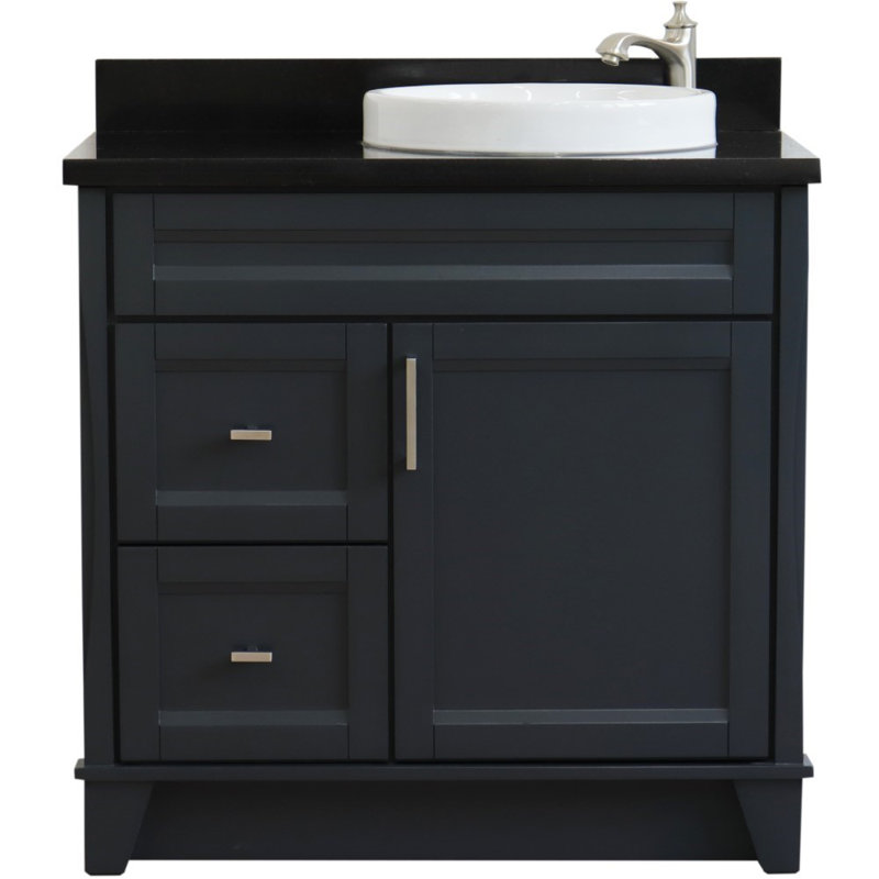 Ensemble de meuble-lavabo simple 37 po Van Winkle, Noir