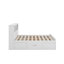 Lit plateforme très grand en bois avec tête de lit multi-rangement, USB et 2 tiroirs-1650485930