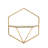 Ljiljan Wall Storage Shelves Metal Wood Iron MDF Geometric Frame Design Finish Home Office Bedroom Living Room Use Set of 2-842805691