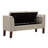 Battle Linen Blend Upholstered Storage Bench-1216530635