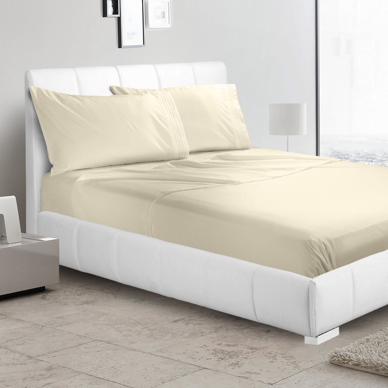 Microfiber Flat Sheet, Full Flat Sheet, Beige