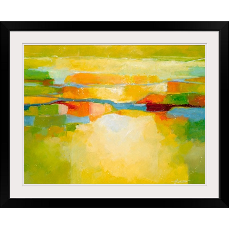 «greener pâturages, reproduction d’art, H 27 po x l 36 po x P 1,5 po, Toile