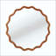 Miroir mural rond ondulé avec cadre en bois massif, miroir décoratif à bords ondulés pour salle de bain, chambre, salon et entrée-88115340-88115333
