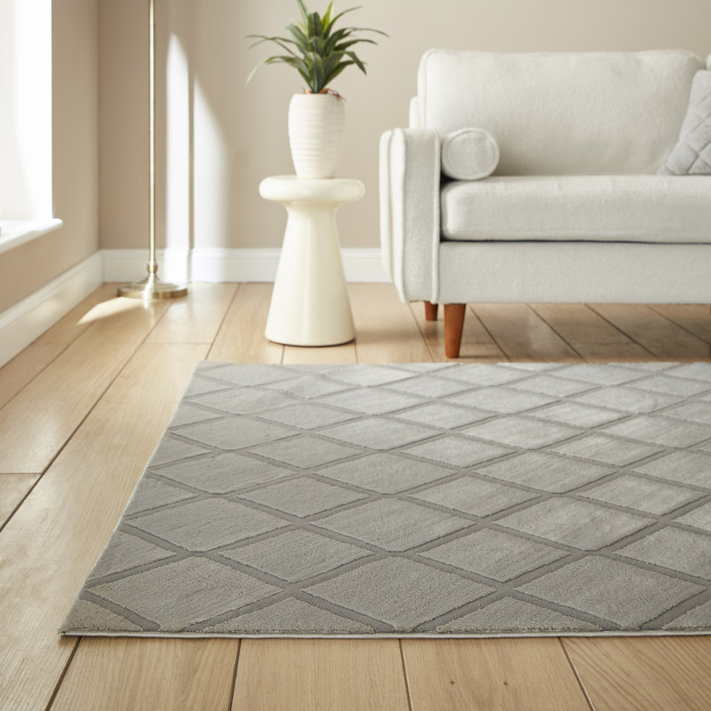 CL - Cosy Diamond Silver - 120 x 170, Rectangle 120 x 170 cm