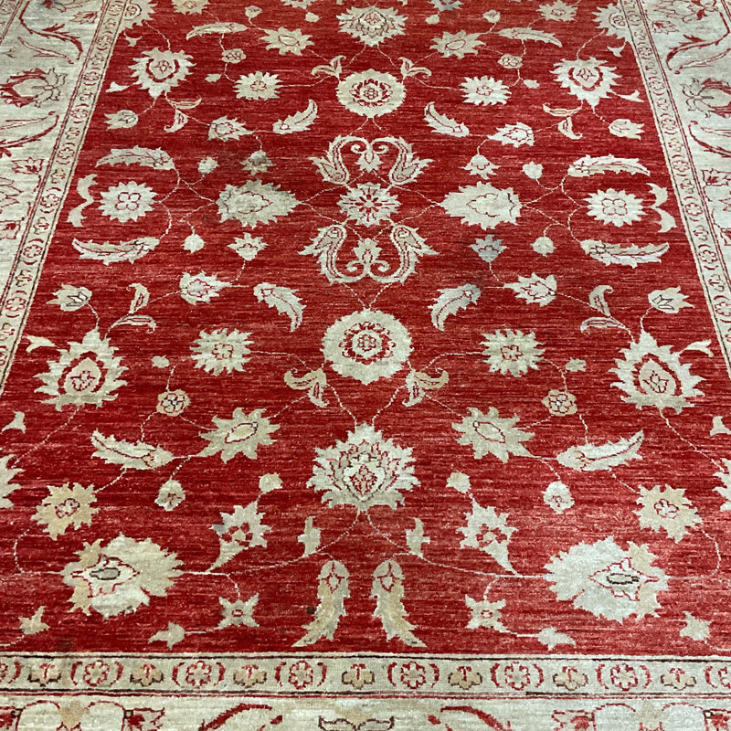 Tapis en laine Oushak Bungalow Rose
