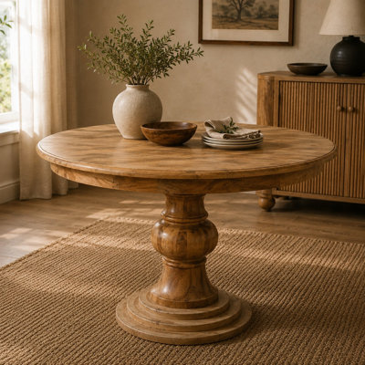 Round Turned Dining Table
