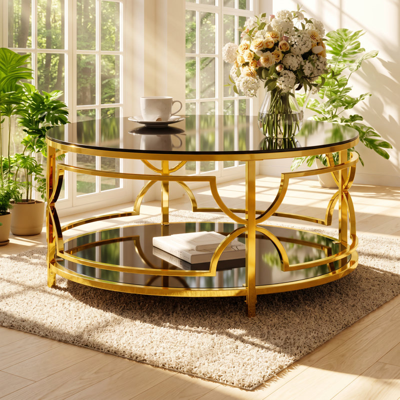 Tempered Glass Top Coffee Table
