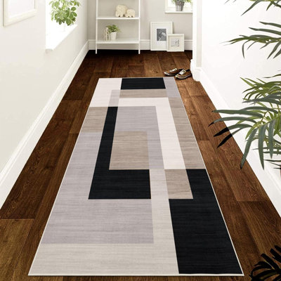 Oriental Machine Tufted Shag Area Rug