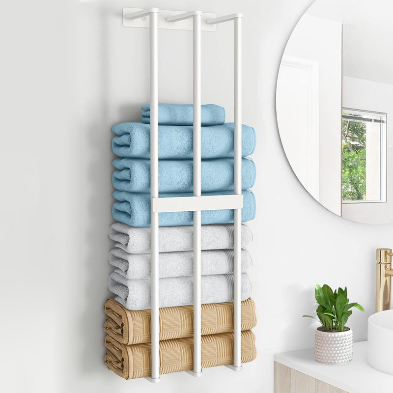 Porte-serviettes mural 30 pouces, Blanc