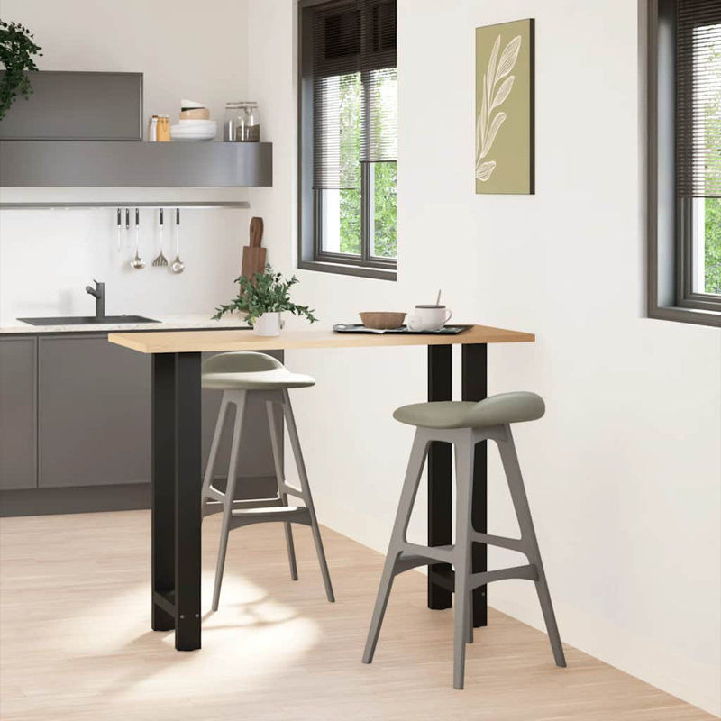 Seaira Coffee Table Legs Steel, 101cm H x 50cm W x 50cm D, Black