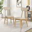 Ensemble de table de salle à manger 6 pièces, une table, un banc et quatre chaises, plateau de table blanc ultrabrillant de couleur chêne clair