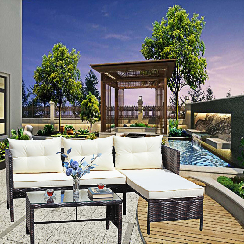 3 Piece Outdoor Conversation Set