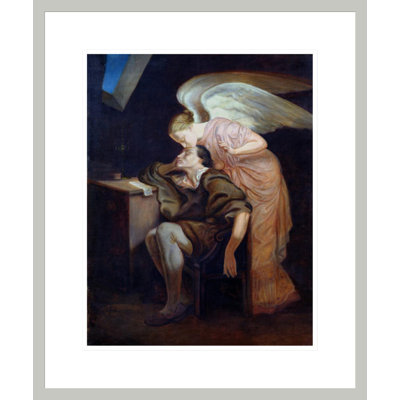 The Dream of the Poet or The Kiss of the Muse by Paul Cézanne -Framed Giclee Print