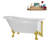 58" Streamlin Clawfoot Tub,Tray,Drain, Clawfeet-101628924-102219868