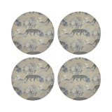 Leopard Walk Pebble 16" Vinyl Placemat