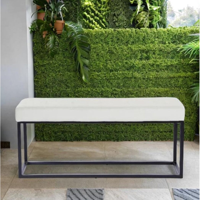 Babilonia Upholstered Bench, White