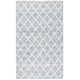 Russo Handmade Flatweave Ivory/Blue Area Rug