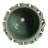Modern Leaf Accent Round Ceramic Outdoor Planter for Home Decor - Applique Indoor Flower Pots for Living Room and Patio Styling - Green-2110620589