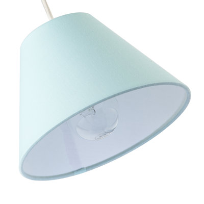 Cotton Cone Lamp Shade ( Screw On ) in Blue