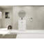 Meuble-lavabo autoportant 24 po avec lavabo en résine et 2 portes d'armoire à fermeture en douceur (emballage KD)-494495712