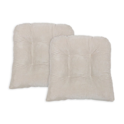 Coussins de chaise de salle à manger et de cuisine en mousse à mémoire de forme The Tyler, 15 x 15 x 3