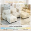 Causeuse modulaire moderne avec repose-pieds et coussin lombaire, conception ergonomique incurvée, nuage confortable pour le salon-1689924688