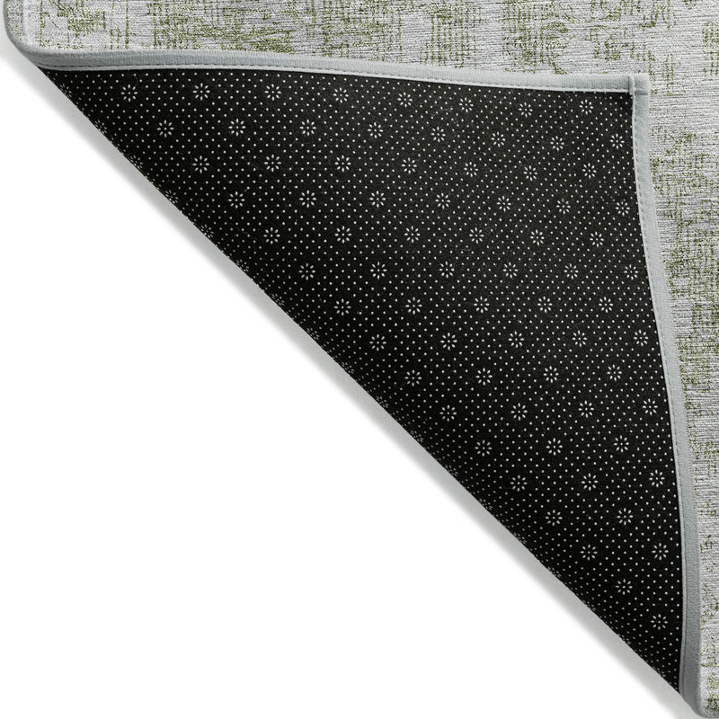 Tapis vert lavable intérieur / extérieur vert artichaut 5 pi x 8 pi