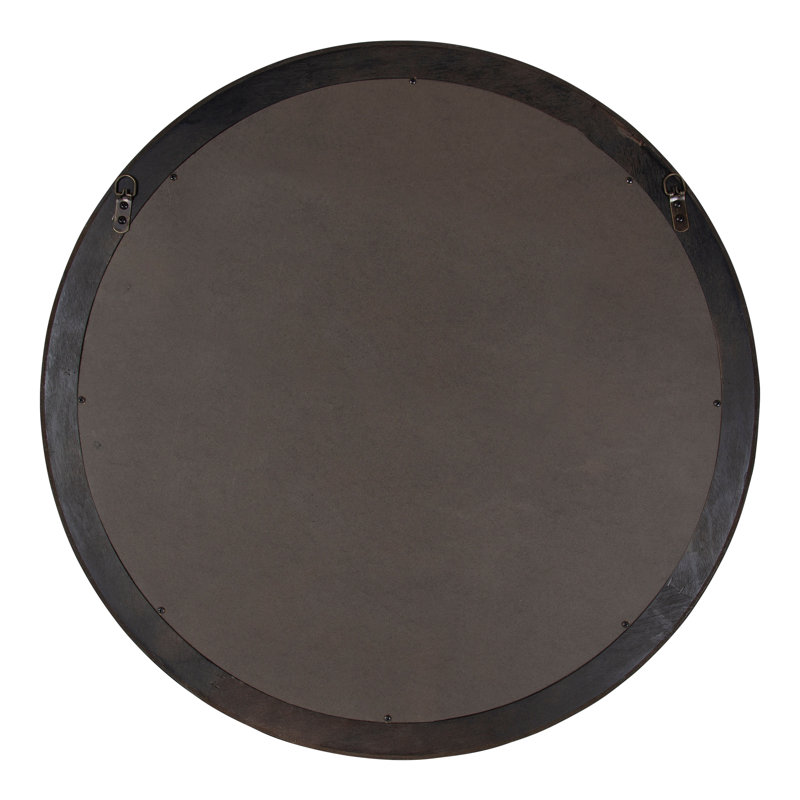 Round Mirror with Shelves