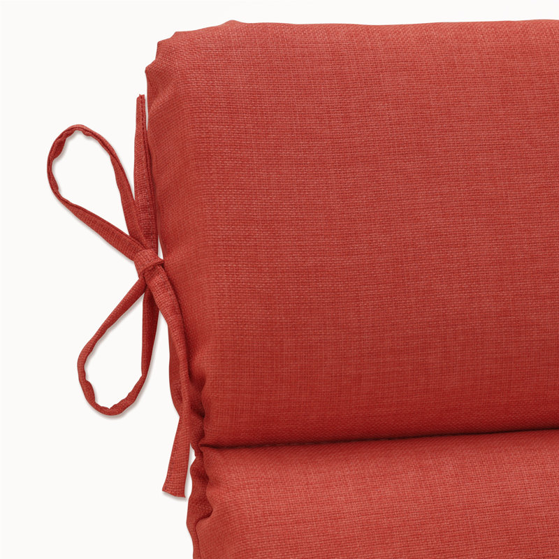 Coussin de salon intérieur/extérieur méridienne, Corail