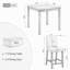 Ensemble table et chaises de salle à manger modernes cinq pièces, hauteur comptoir, pour les cuisines compactes.