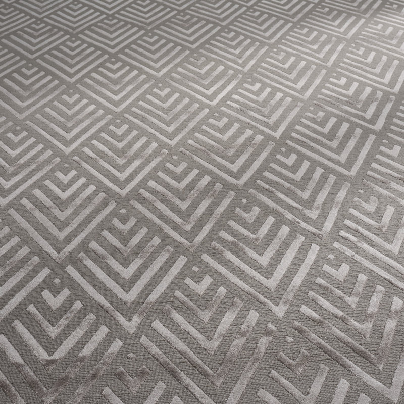 Ralph Lauren Jazz Age Viscose, Wool, Cotton Chevron / Zig Zag Rug, Rectangle 6' x 9'