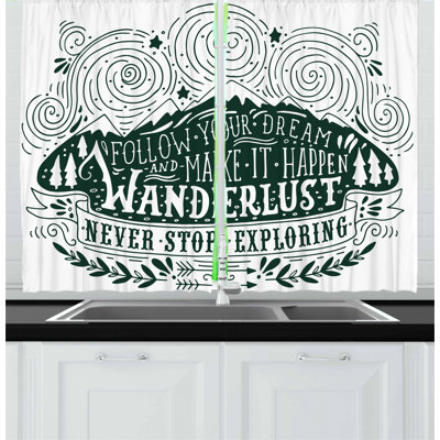 Pointed Kitchen Curtain