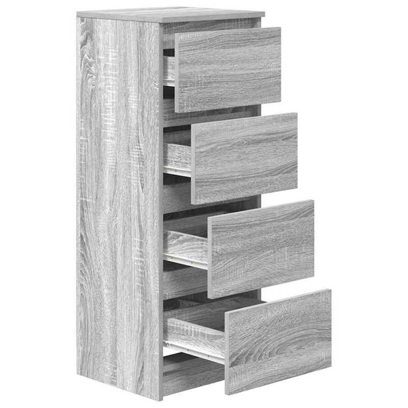 Sideboard 37.5X35x99 Cm Engineered Wood, Grey Sonoma