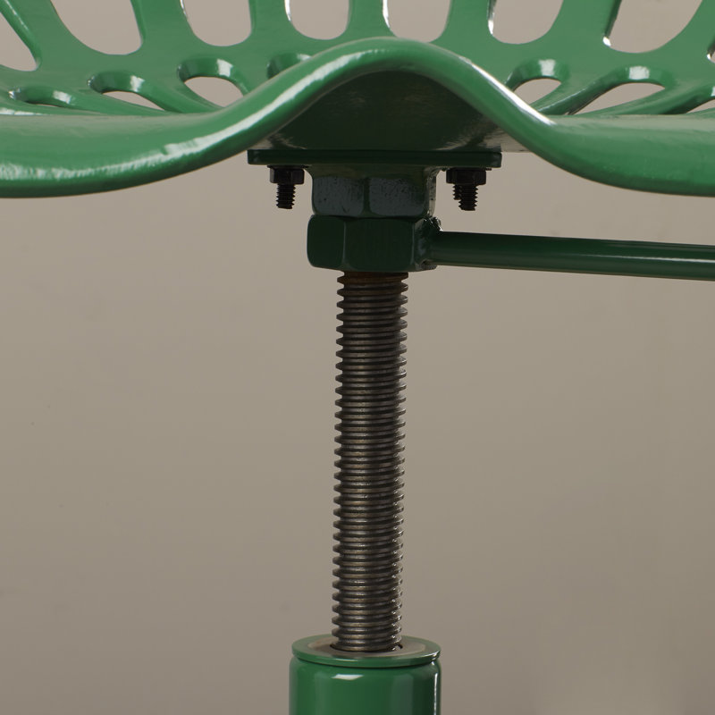 Tabouret pivotant à hauteur réglable Enos, Vert gazon