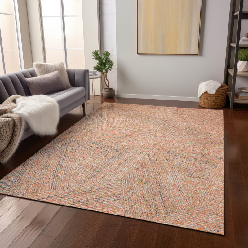 Tapis intérieur / extérieur Terra Peach , 8' x 10'