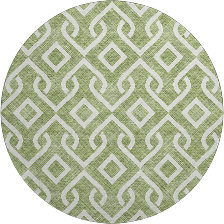 Premium Machine Washable Cerrito Green Rug