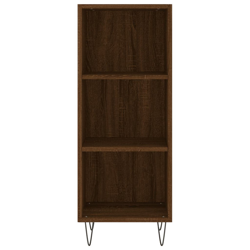 Bramfield 90cm H x 34.5cm W Standard Bookcase, Brown Oak