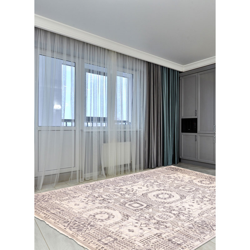 Tapis gris Mamluk 307 cm x 420 cm