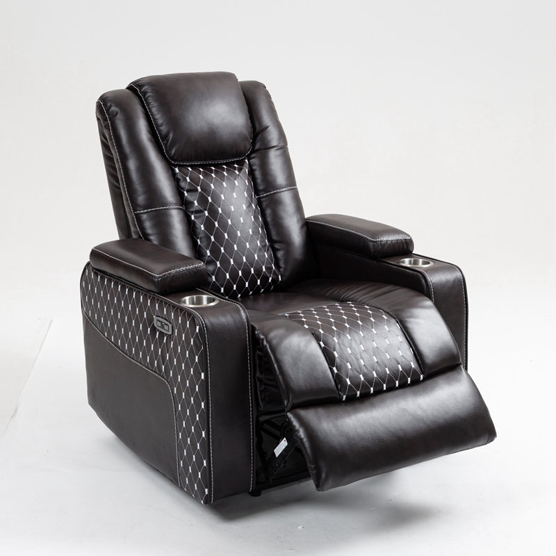 Fauteuil inclinable Lift avec massage et chauffage, Brun