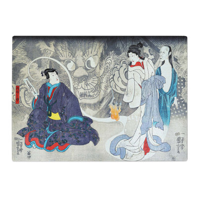 Tempered Glass Scene From a Ghost Story by Utagawa Kuniyoshi Chopping Board