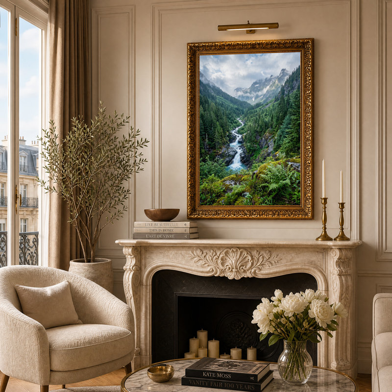 Art mural sur toile Misty, H 24 po x l 16 po